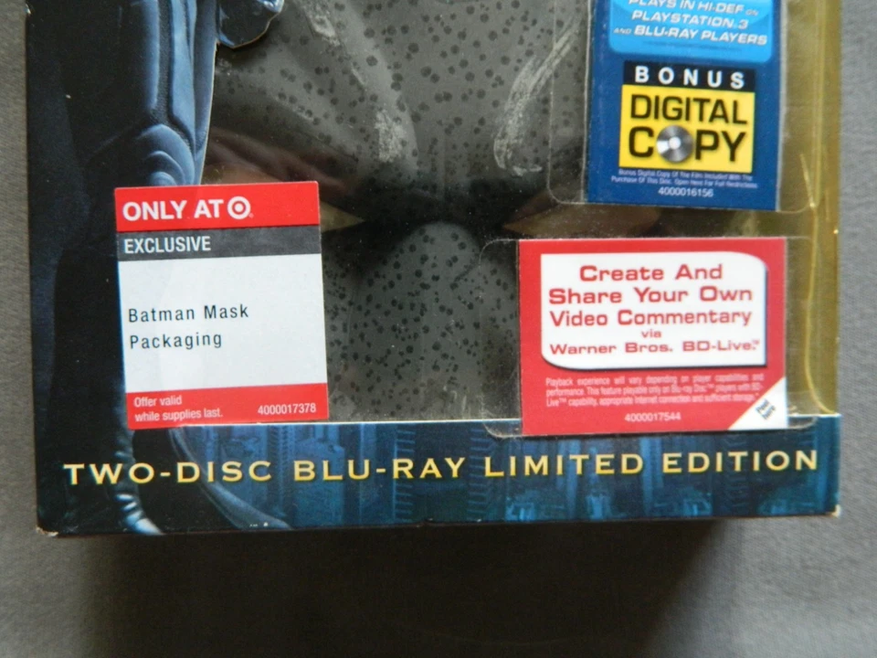 New The Dark Knight Blu-Ray Batman Mask Packaging Target Exclusive - Image 3 of 4