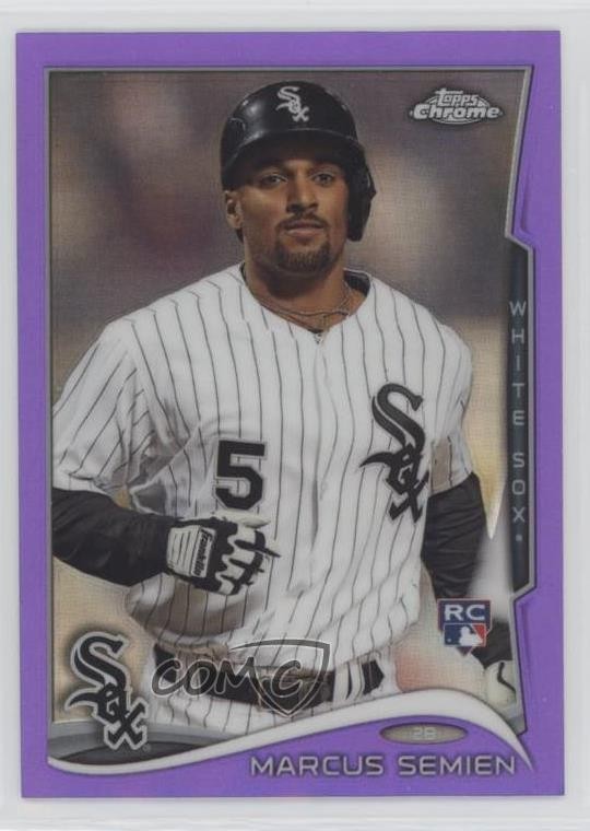 2014 Topps Chrome Retail Purple Refractor Marcus Semien #43 m5w