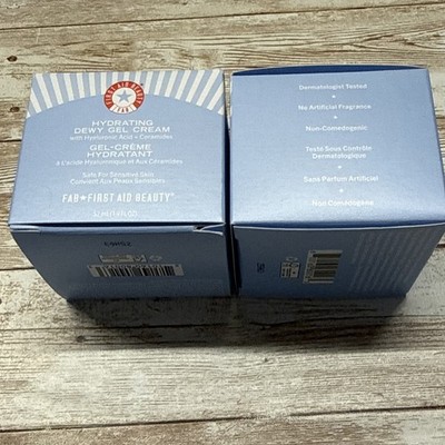 2x First Aid Beauty Hydrating Dewy Gel Cream Hyaluronic Acid + Ceramides 1.9 oz