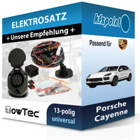 Towtec E-Satz 13Polig Universell Passend für Porsche Cayenne Elektrosatz