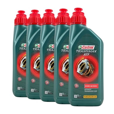 CASTROL Transmax ATF DEX/MERC Multivéhicule Huile De Boîte, Mercon, 5x1 Litres - Photo 1/3