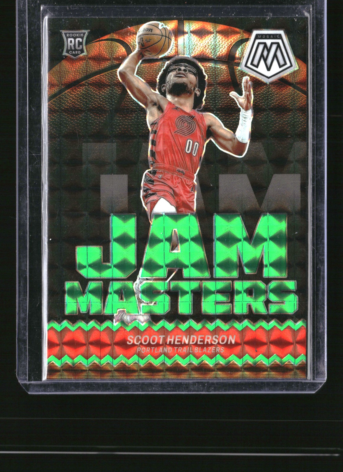 2023-24 Panini Mosaic #13 Scoot Henderson Jam Masters Mosaic Green