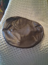 Genuine Leather Flat Bikers Hat Made In Usa