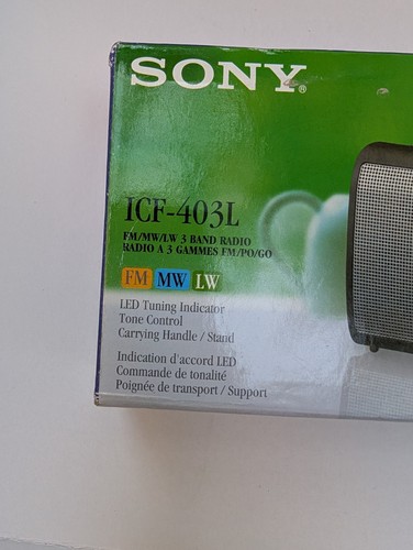Sony ICF-403L Radio FM/MW/LW 3 bande NOS nuova - Foto 2 di 11