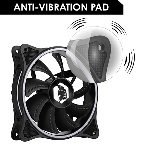 EMPIRE GAMING Ventilateur de Boîtier PC Gamer 2x120MM Flux d’air élevé RGB - Photo 23/24