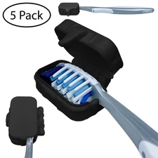 Toothbrush Cover Travel Case Tooth Brush Holder Cap Head Covers Set 5 Pack