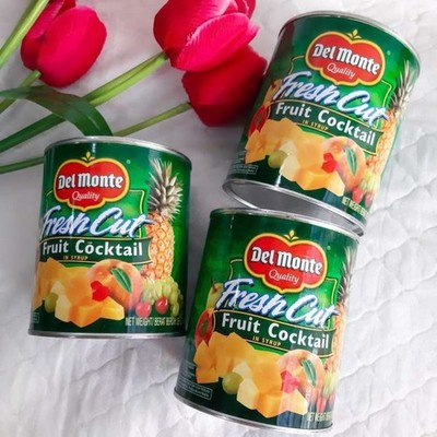 1 PCS DEL MONTE FRUIT COCKTAIL 825G CANNED MIXED FRUIT FREE SHIPPING US FREE TAX