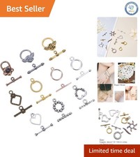 Easy-to-Use 100 Sets Mixed Style Toggle Clasps for Creative Jewelry Projects