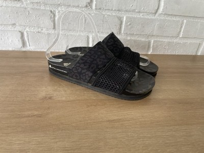 Adidas Stella McCartney Women Stella Lette Comfort Black Slides FlatSandals 7