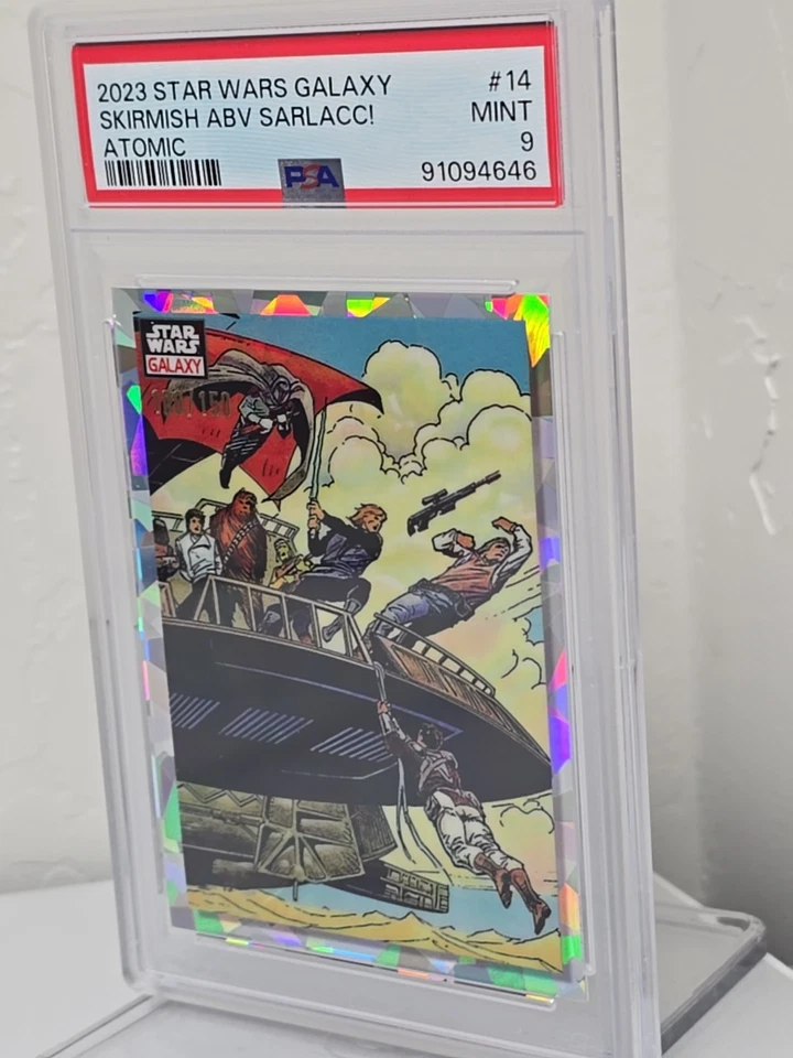 2023 Star Wars Galaxy Skirmish ABV Sarlacc! Atomic N⁰14 #/150 PSA 9 Estado perfeito - Imagem 3 de 4