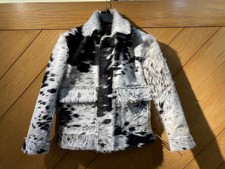 New Men's Genuine Cowhide Leather Jacket Natural Hair On Cow Skin Fashion Wears
