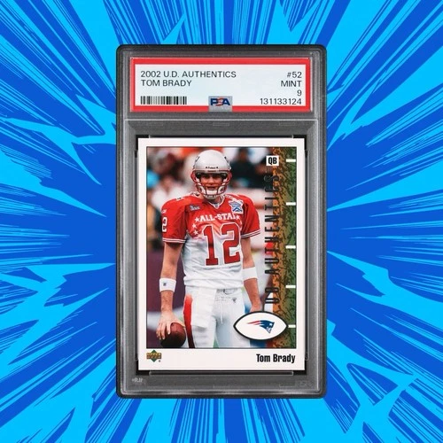 2002 Upper Deck Authentics Tom Brady #52 PSA 9
