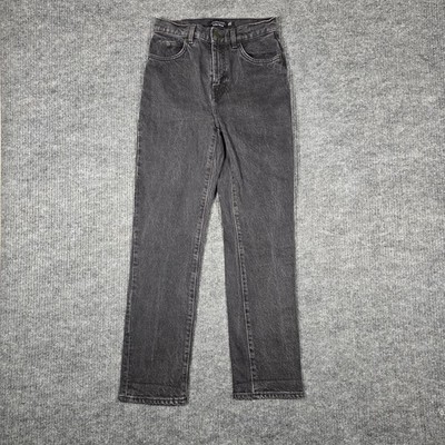 & Other Stories High Rise Straight Leg Jeans Black Wash Size 27