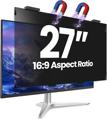 Magnetic 27 Inch Privacy Screen for Computer Monitor 16:9 Aspect Ratio