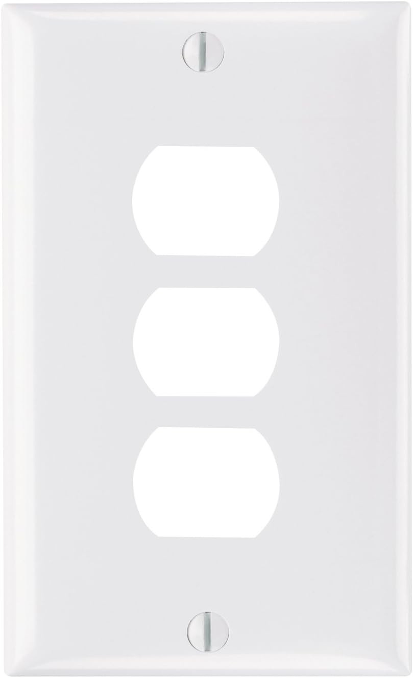 Legrand Pass & Seymour K3W Plastic Despard Opening Wall Plate, 1 Gang, Three Hor