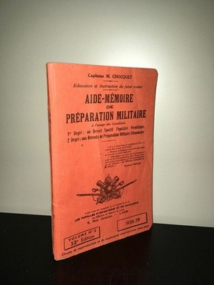 Captain Chocquet MILITÄRISCHE VORBEREITUNGSHILFE Vol. 2 1938-1939 CA16A