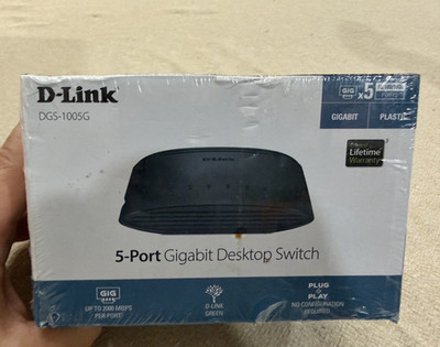 D-Link DGS-1005G 5-Port Gigabit Unmanaged Layer 2 Desktop Switch RJ-45