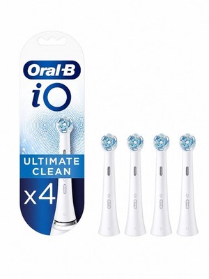 Oral-B iO Ultimate Clean Elektrische Zahnbürstenköpfe Weiß   4er-Pack