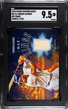 2020 Panini Diamond Kings Yordan Alvarez BAT KINGS RELIC PURPLE /20 SGC 9.5 RC