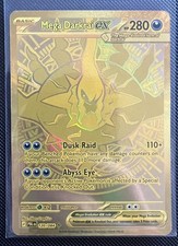 Mega Darkrai ex 120/084 Pitch Black Gold carta Pokémon iper rara come nuova 