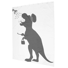  Rideau de douche moderne dessin animé dinosaure Silhouette motif rideau de