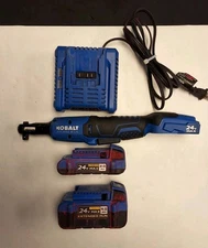 Kobalt 24volt 3/8" Brushless Ratchet With 2 Batteries And Charger Pre-owned