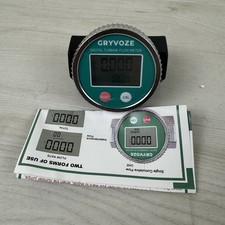 1 Inch PP Digital Turbine Flow Meter, 2.6-26 GPM Inline NPT Thread Flowmeter ...