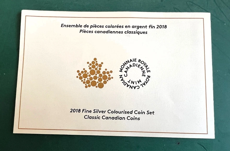 2018 CANADIAN FINE SILVER COLOURIZED  7 COIN SET - Image 3 of 4