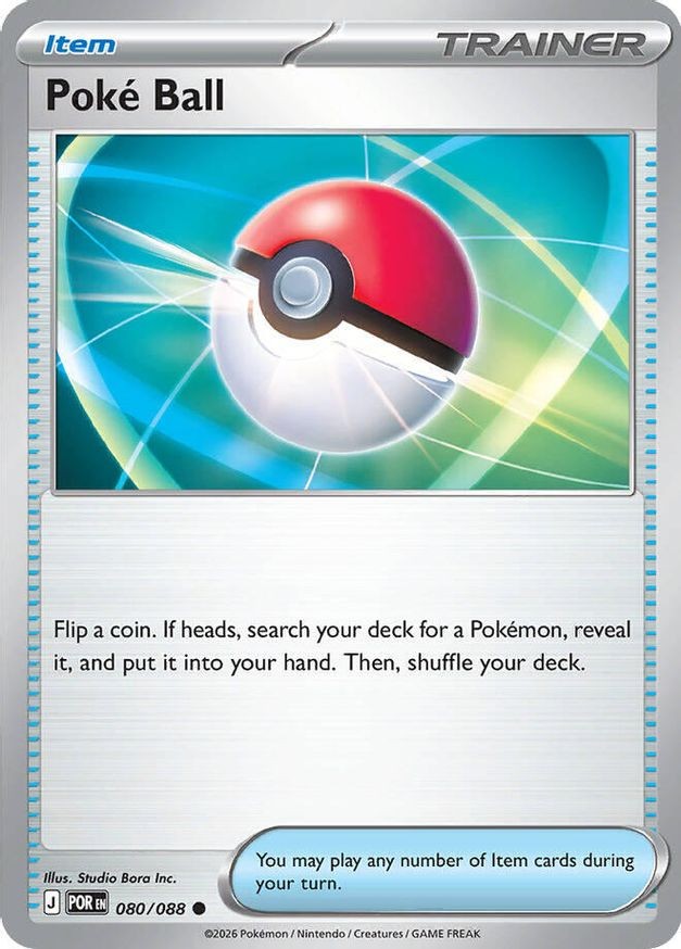 Pokemon Poke Ball (80/124) Perfect Order NM