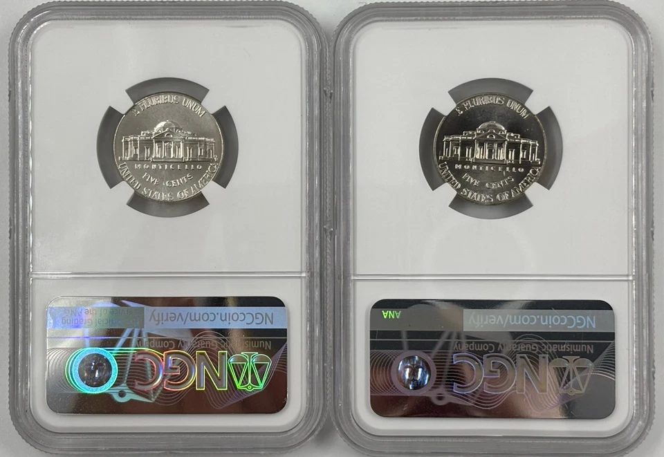 2025 P D Jefferson Nickel 2 Coin Set 5c NGC MS 67 6FS ⭐FIRST RELEASES⭐SHIPS NOW! - Image 2 of 2