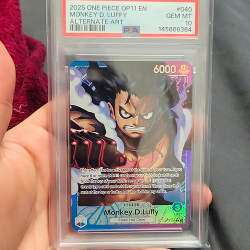 Monkey.D.Luffy (Alternate Art) graded PSA 10 for sale on eBay