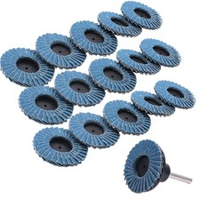 15Pcs 2 inch 50mm Roll Lock Flap Disc Grinding Sanding Wheel 40Grit 60Grit 1.22 per disc