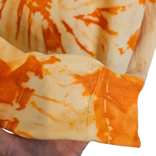 Comfort Colors Sweatshirt Crewneck Sweatshirt Women M Orange Tie Dye Sweatshirt - Picture 4 of 7