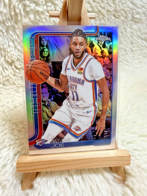 Topps Chrome 2025 NBA #121 Isaiah Joe Oklahoma City Thunder OKC REFRACTOR