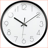 Wanduhr 30Cm Modern SchöN Design Batteriebetrieben Anti-Ticken Weiß Wohnzimmer