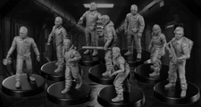 Aliens Colonial Space Marines 3D Printed Figures Sci-Fi Movie Custom Models