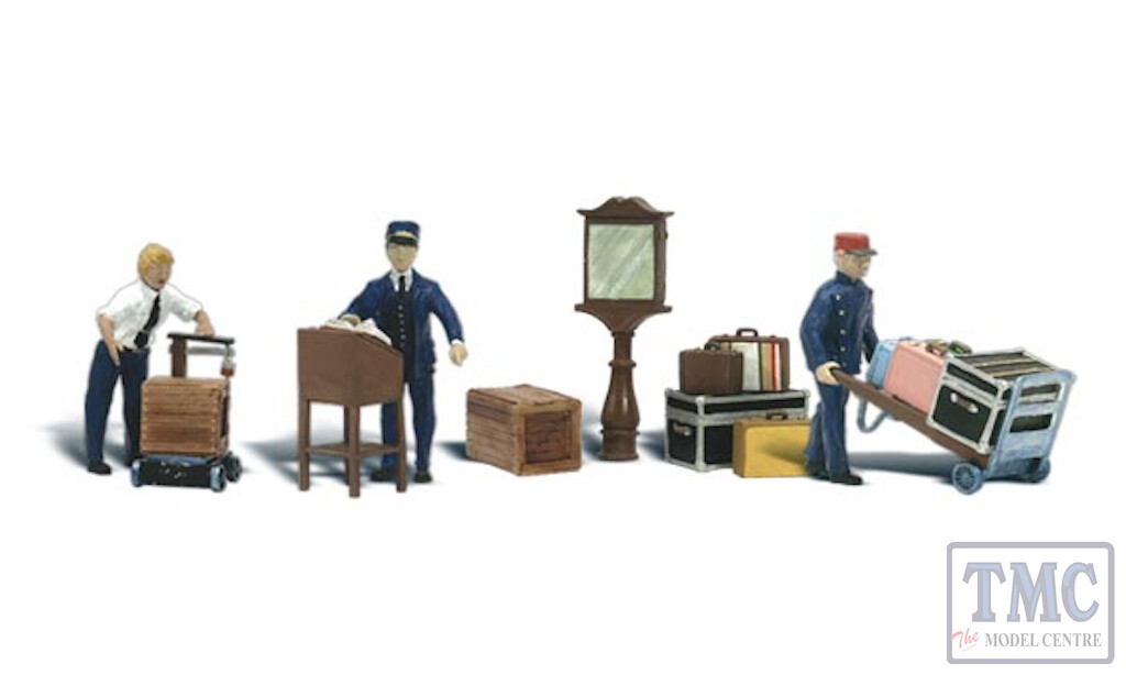 A2757 Woodland Scenics Painted Figures O Depot Workers & Accessories