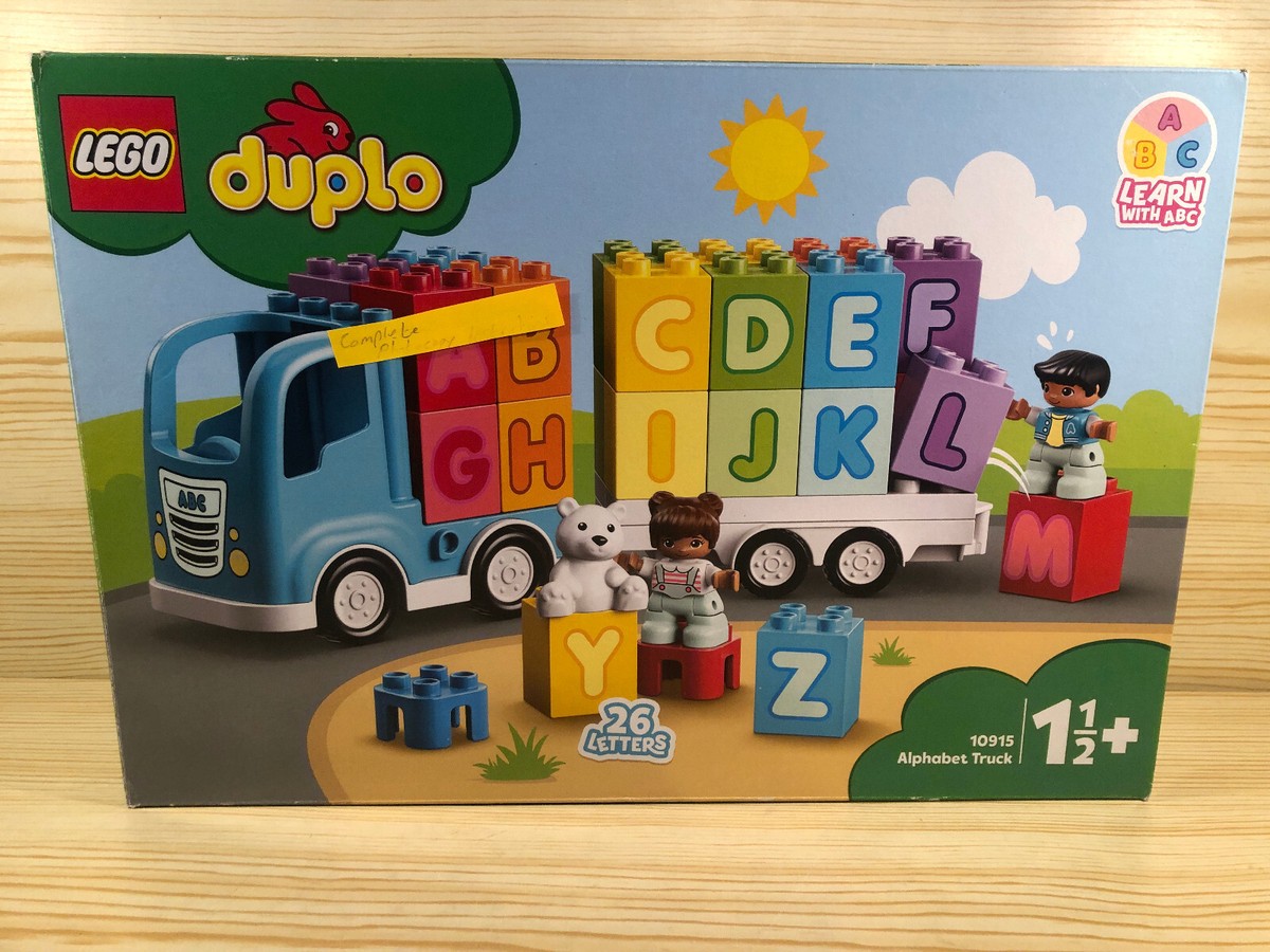 Lego Duplo First Alphabet Truck Figs Set 10915 Early ABC Learning