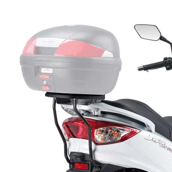 Rear rack Kappa top cases Monolock SYM Joyride Evo 200 2009-2022