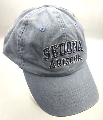 Sedona Arizona Light Blue Hat Hook and Loop Strap Back One Size Fits All