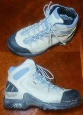 Danner 453 GTX Grey/Blue Womens Hiking Boots Size 6.5 STYLE #45390