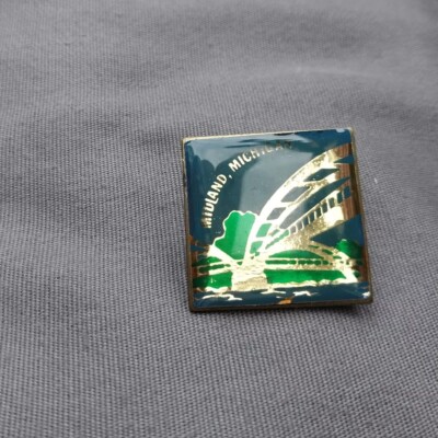 Midland Michigan MI Bridge 1'' Lapel Hat Pin 