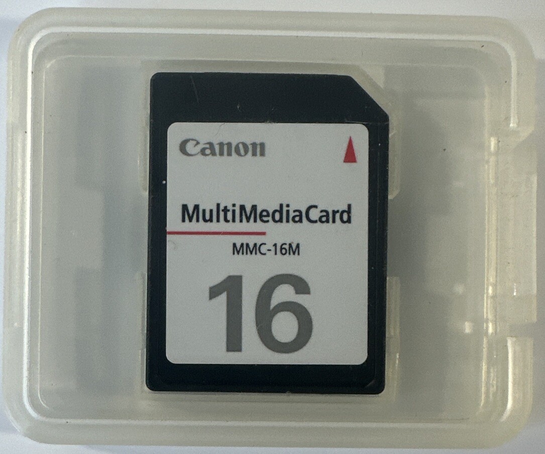 OEM Genuine CANON 16 MB MMC16m Multi Media SD Memory Card Old Digital