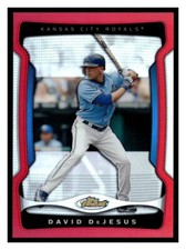 David Dejesus 2009 Topps Finest Red Refractor /25 68