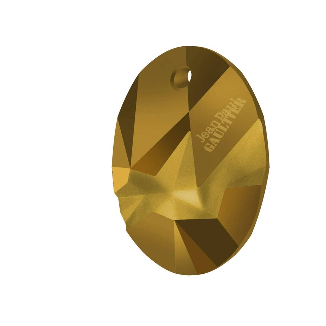 Colgante ovalado Kaputt (jean Paul Gaultier) 6910 Swarovski® cristal dorado 26 mm 166