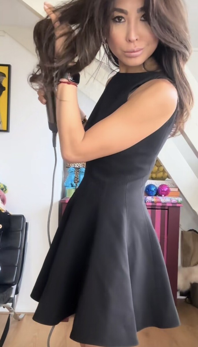 ZARA ZW COLLECTION SKATER DRESS BLACK SHORT ROUND NECK SS24 ZARA ZW COLLECTION SKATER DRESS BLACK SHORT ROUND NECK SS24