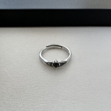 Adjustable Devil Wings Open Ring for Men Women