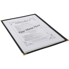 American Style Clear Menu Cover Holder A5 2 Sided Restaurant Cafe 
