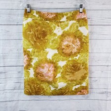 Talbots Womens Pencil Skirt Sz 4 Multicolor Floral Cotton