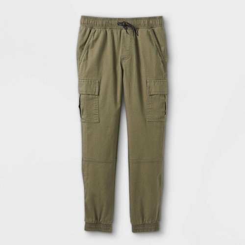Art Class Jogger Pant Boy size 4 Green Cargo Pockets Pull-On Mid-Rise Drawstring - Picture 3 of 3